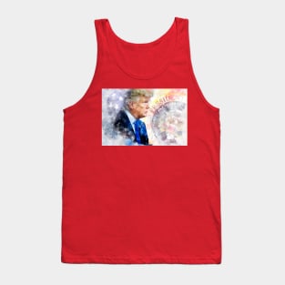 Donald Trump with Seal of the President and American flag Tank Top